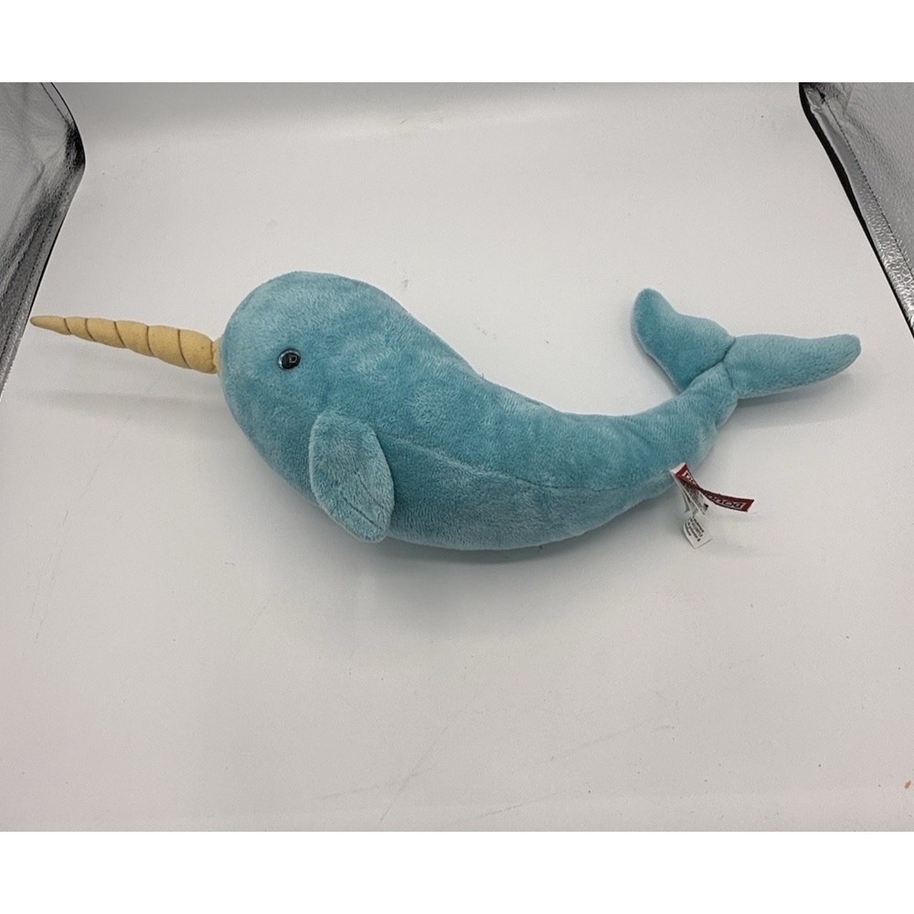 Douglas Spike Blue Narwhal Plush Stuffed Animal Toy Ocean Sea Creature #4129